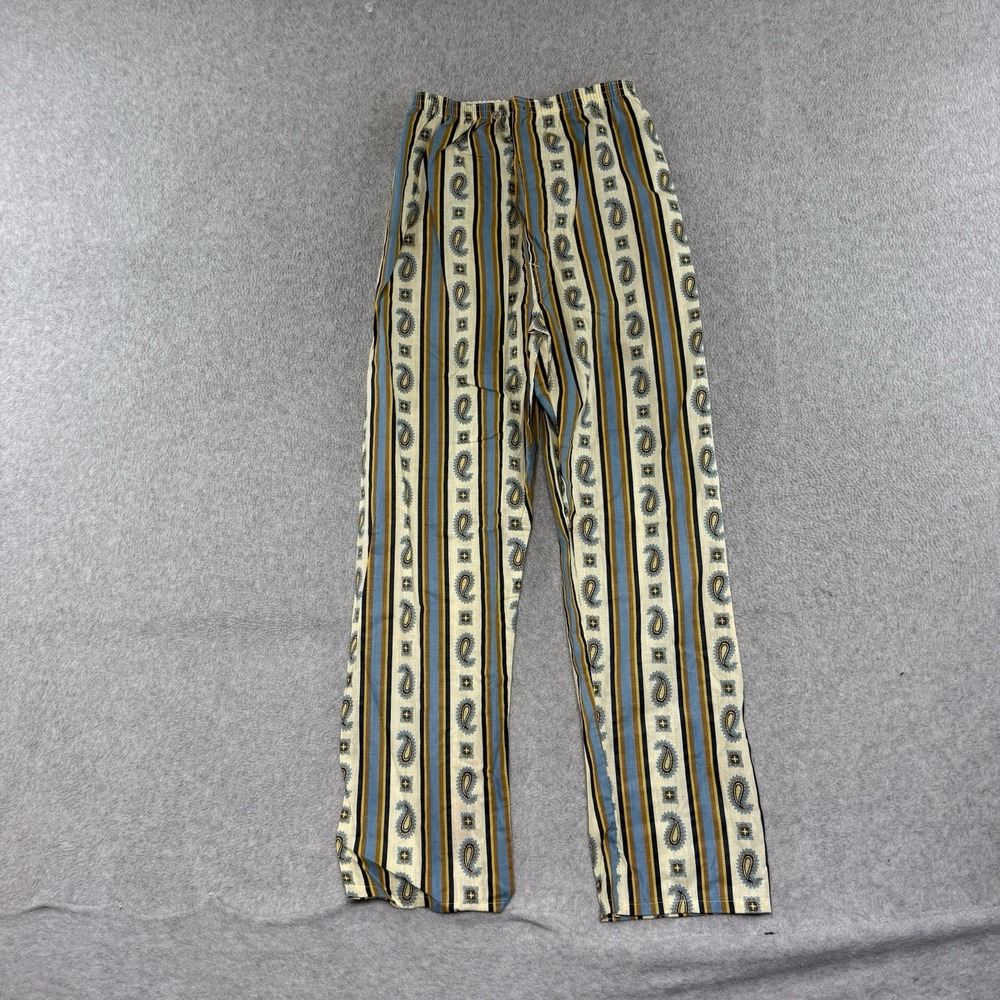 Vintage Hippie Paisley Sears Elastic Waist Hippie 60s 70s Pants Womens S Boho